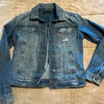 Articles of Society  Jean Jacket Size Small Cropped Denim Distressed Photo 0