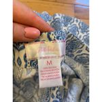 Parker NWT Stella  blue/white cropped‎ damask ikat pants golf size medium. Photo 3