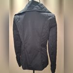 White House | Black Market NWOT   Asymmetrical Jacket Full Zip Up Black SZ Photo 9