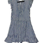 American Eagle Outfitters Black and White Asymmetrical Ruffled Sundress Photo 0