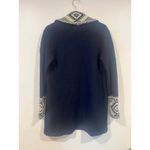 Ralph Lauren Women’s Polo  Western Preppy Long Open Cardigan Navy Beige Medium Photo 4