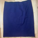 Nanette Lepore  Cassis Knit Pencil Skirt Purple Black Textured Size 14 Buttons Photo 3