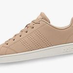 Adidas VS Advantage Women’s Beige Lace Up Tennis Shoes Sneakers ART F34441 Tan Photo 1