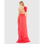 Mac Duggal NWT Ruffled One Shoulder Asymmetrical Gown in Cherry Size 12 Photo 3