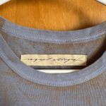 Raquel Allegra Distressed Tie Dye Muscle Tank Top Blue Brown 0 Photo 1