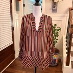CAbi  NWOT Ultimate On-Trend Striped Sheer Blouse Photo 2