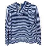 The Black Dog Brand Striped Zip Hoodie Blue White XS EUC Photo 4