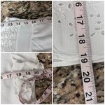 American Eagle  Ivory Eyelet Crochet Boho Peasant Top Women’s Medium Sheer Ruffle Photo 5