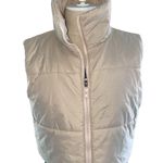 Cropped Puffer Vest White Size XS Photo 2
