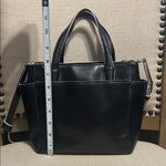 Diane Von Furstenberg  Black Leather Satchel Photo 3