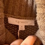 Anthropologie NWT Flat White  brown fair isle turtleneck sweater dress Photo 1