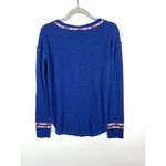 Free People  we the free blue‎ thermal top Photo 5