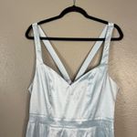 Show Me Your Mumu Show‎ Me Your Mumu Charlotte Bow Dress Size XL Light Blue Taffeta Bridesmaid NEW Photo 5
