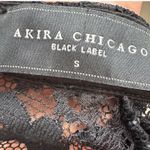 AKIRA CHICAGO BLACK LABEL Lace Mock Neck Long Sleeve Sheath Dress S Photo 4