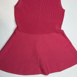 Theory Fluted Ribbed And Stretch-Knit Top - Coral- Size P (00/0) Photo 6