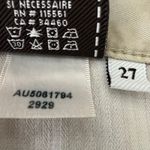 7 For All Mankind  Josefina Boyfriend Khaki Chinos Army‎ Green Shorts Size 27 Photo 6