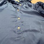 Koch  Blue Ruffled Top and Skirt Set size small Photo 11