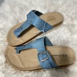 CL by Laundry  Women's Sandals in Blue with Textured Strap Photo 3