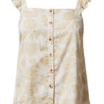 Torrid 🎄Duofold Ruffle Button Front Daisy Tank Top Photo 0