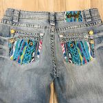 COOGI  Cropped Stretch Jeans Turquoise size 3/4 Photo 5