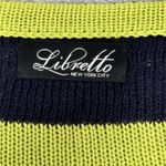 Libretto NYC Sweater Womens XS Navy White Stripe Casual Office Preppy Nautical Blue Photo 4