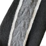 StitchDrop Fuzzy Black Grey Cozy Oversized Hooded Sweater Dress Sleeves Sz XL Black Photo 8