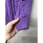 Lane Bryant  Women’s Purple Cable Knit Sweater Size 18/20 Plus Photo 7