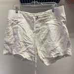 Athleta  White Linen Shorts Photo 1