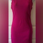 RIPLEY RADER Women’s Ribbed Sleeveless Midi Tank Dress in Magenta Size 2 (Small) Pink Photo 5