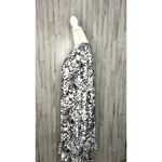 ASOS‎ DESIGN Women's Size 16 Black Animal Print Long Sleeve Button Front Dress White Photo 7