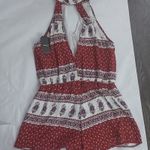 Very J  Boho Tassel Tie Front Romper M Bohemian Summer Festival Hippie Summer NEW Photo 1