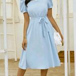 SheIn Light Blue Midi Dress Photo 1