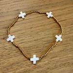 Gold Cross Beaded Bracelet Photo 0