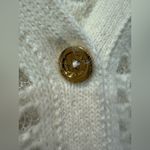 Juicy Couture Archive Luxe Rabbit Hair Textured Knit Cardigan Cream XS Y2K Photo 2