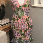 Anthropologie VONE Kirana Floral Embroidered Floral Lace Dress Size 12 Photo 2