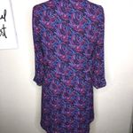 Daniel Rainn  Blue & Red Paisley Dress Pockets Lined Mandarin Collar Size Small Photo 6