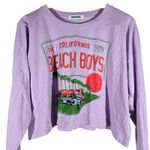 Daydreamer Beach Boys License Plate Crop Long Sleeve Merch In Lavender Bloom S Photo 3