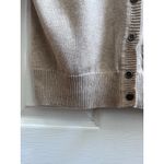 Sonoma Life + Style Embroidered Gem Embellished Short Sleeve Cardigan Large Brown Photo 5