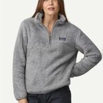 Patagonia Los Gatos 1/4-Zip Fleece Jacket Women’s Size Small Salt Grey Pullover Photo 1