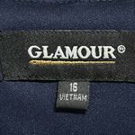 NWOT Plus Sized 16 Glamour Navy Blue Women’s Floral Formal Cocktail Dress Photo 2