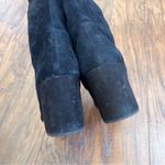 Sam Edelman • Thora Knee Boots black suede leather tall block heel almond toe Photo 10