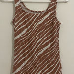 A New Day Brown Zebra print Tank Photo 0