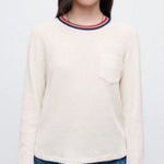 RE/DONE NWT Long Sleeve Thermal Pocket Tee in Vintage White Size LARGE REDONE Photo 0