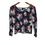 Anthropologie  Saturday Sunday navy floral back tie bow opening size small Photo 0