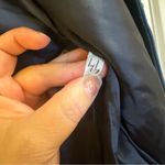 Departure Vintage Dark Blue Distressed Nubuck Leather Collarless Jacket Size 44 Photo 7