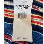 American Living  Aztec Striped Pullover Hoodie Lightweight‎ Womens Size Medium Photo 4