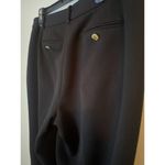 Anne Klein Womens Straight Leg Black Dress Pants Sz 8 Gold Lion Buttons Trousers Photo 10
