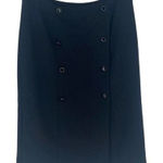 Grace Elements ‎ Womens Nancy Lined Pencil Skirt Buttons Black Size 8 NWT Photo 0