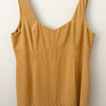 L'ATISTE BY AMY | Tan Pleated Sleeveless Drop Waist Dress Empire Waist | 2X Photo 0