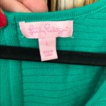 Lilly Pulitzer  Hazel Sweater Dress Emerald Green Holiday‎ Wool Fit & Flare Large Photo 4